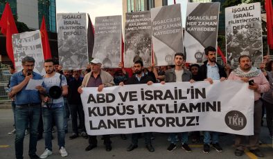 TKH, DİP, Devrim Hareketi ve sol gruplar İsrail’i protesto etti