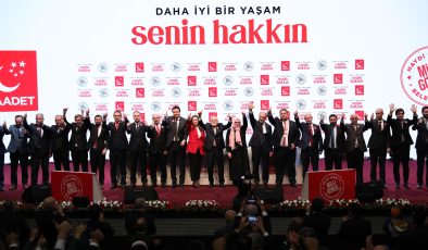 Saadet Partisi 339 belediye başkan adayını açıkladı