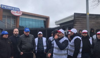 Perfetti Van Melle’de sendikalı işçilere baskı protesto edildi