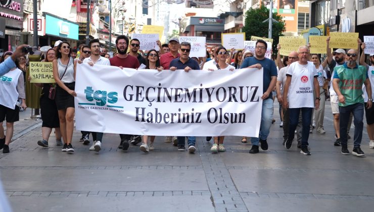 İzmirli gazeteciler yürüdü