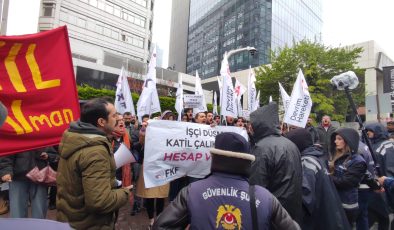 Çalık Holding önünde protesto